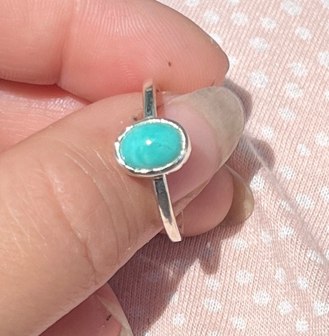 Sterling Silver Turquoise Ring Size 7.5