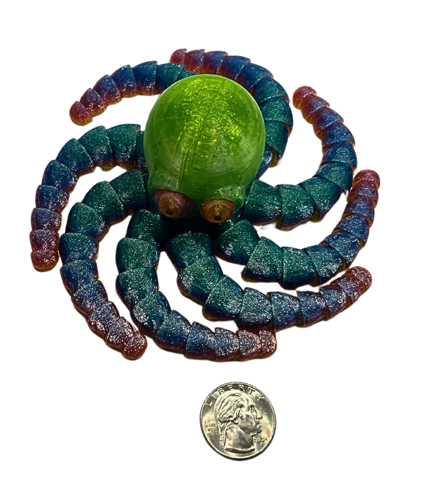 "OLIVER" 3D Printed PLA Octopus Fidget Toy