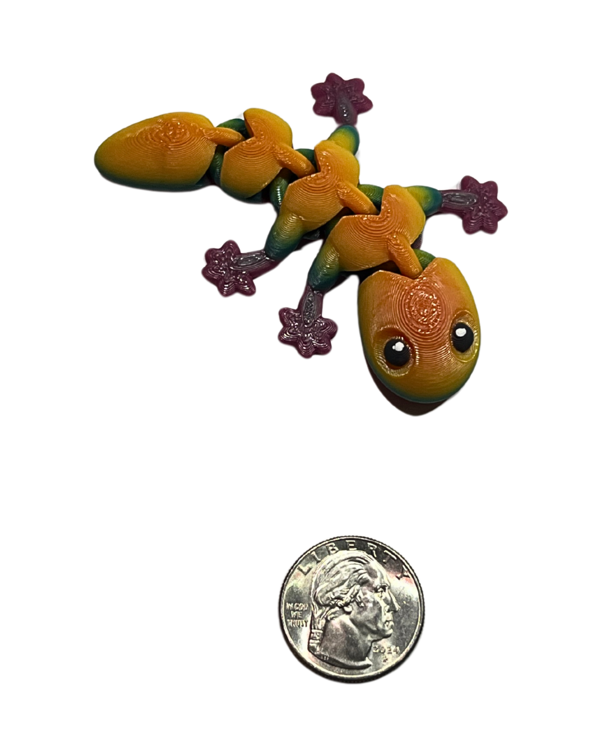 "LISA" 3D Printed PLA Lizard Fidget Toy