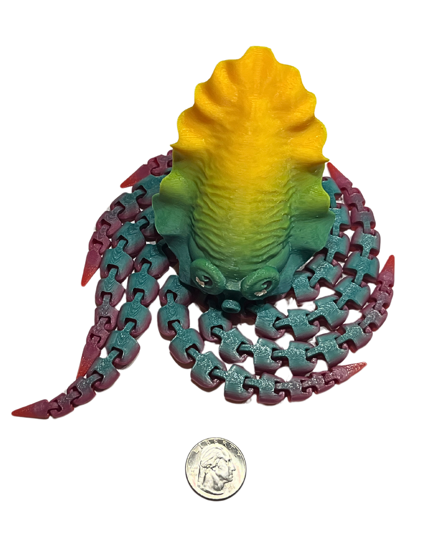 "Kevin" 3D Printed Pla Kraken Fidget Toy