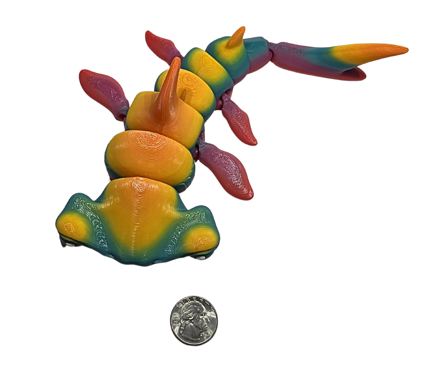 "HUGO" 3D Printed PLA Hammerhead Shark Fidget Toy