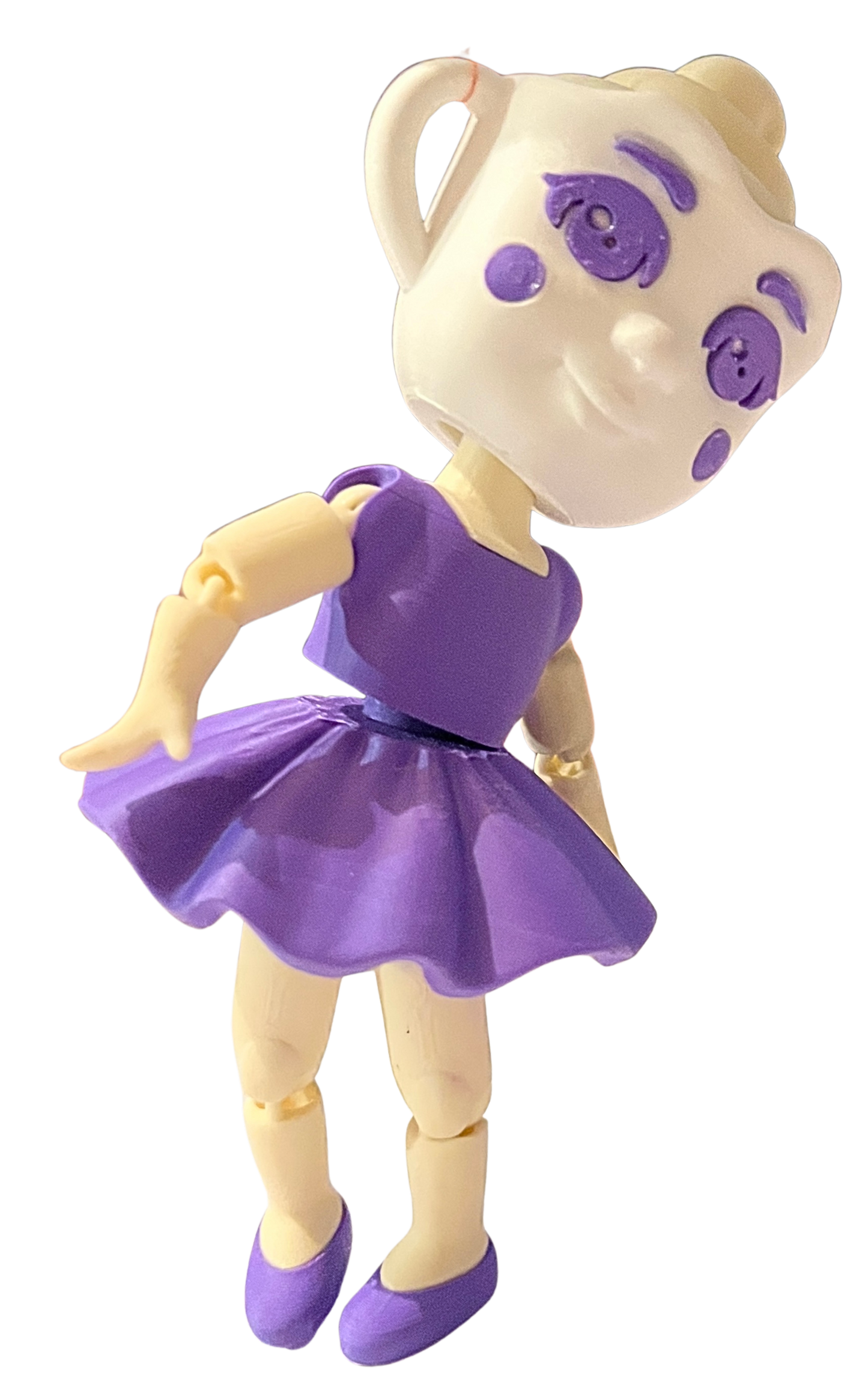 "CAFÉ BELLA" 3D Printed Cappuccina Ballerina Fidget Toy
