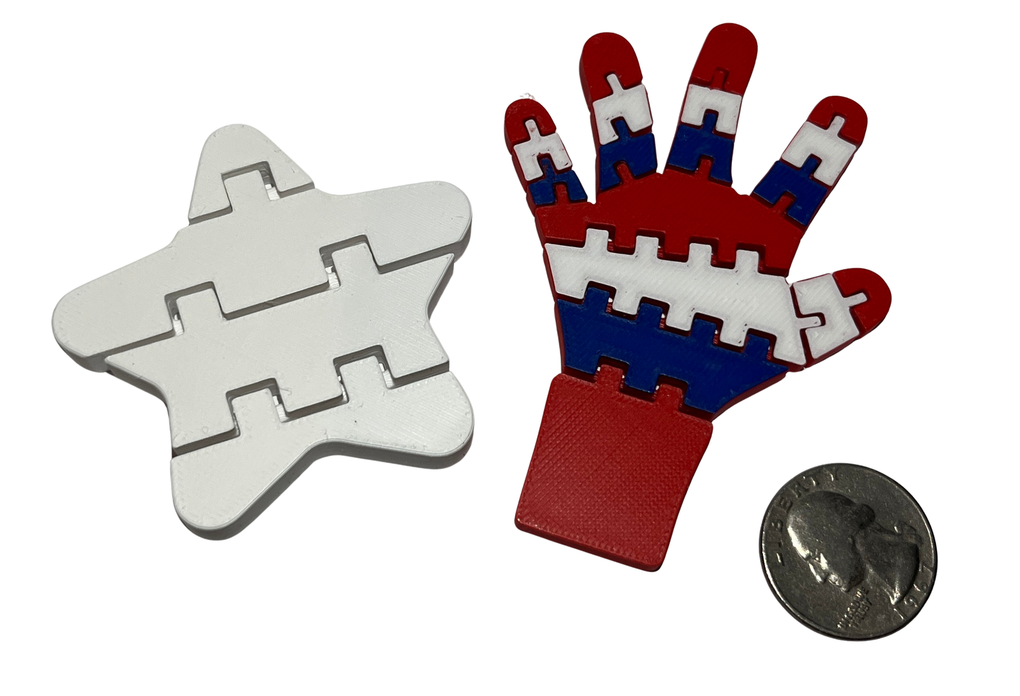"PATRIOTIC" 3D Printed Fidget Toy Set