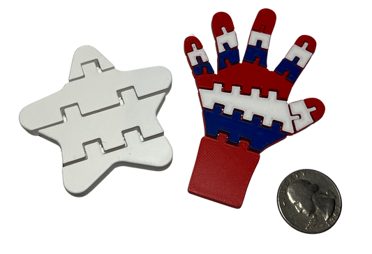 "PATRIOTIC" 3D Printed Fidget Toy Set