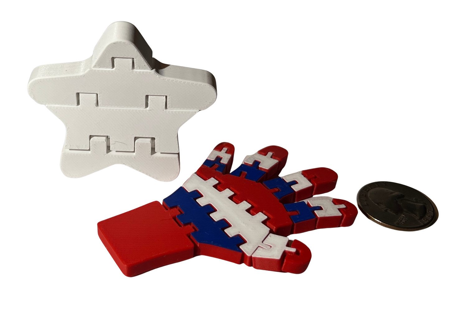 "PATRIOTIC" 3D Printed Fidget Toy Set
