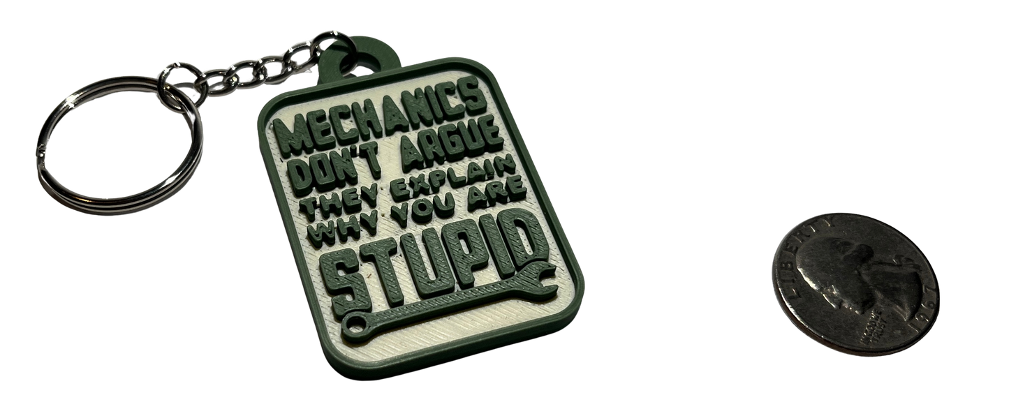 3D Printed Mechanic Keychain