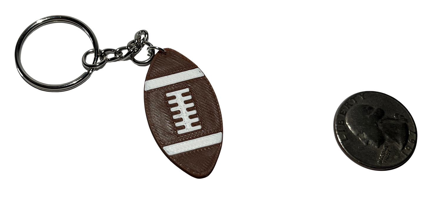 3D Printed Football Keychain