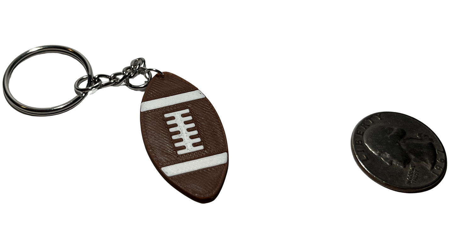3D Printed Football Keychain