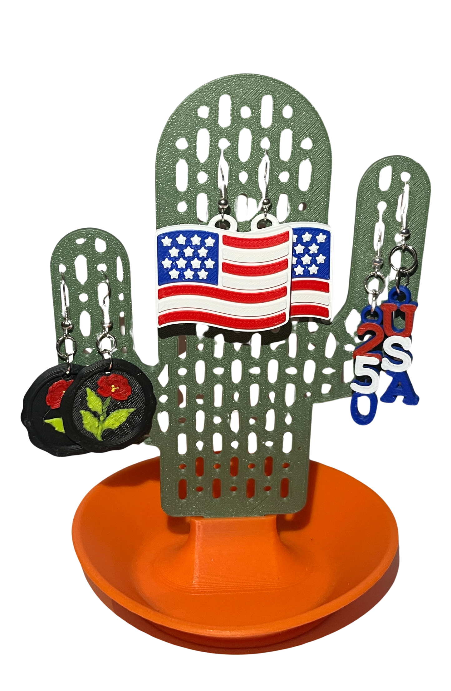 "CELEBRATE" 3D Printed Hypoallergenic Earring Set