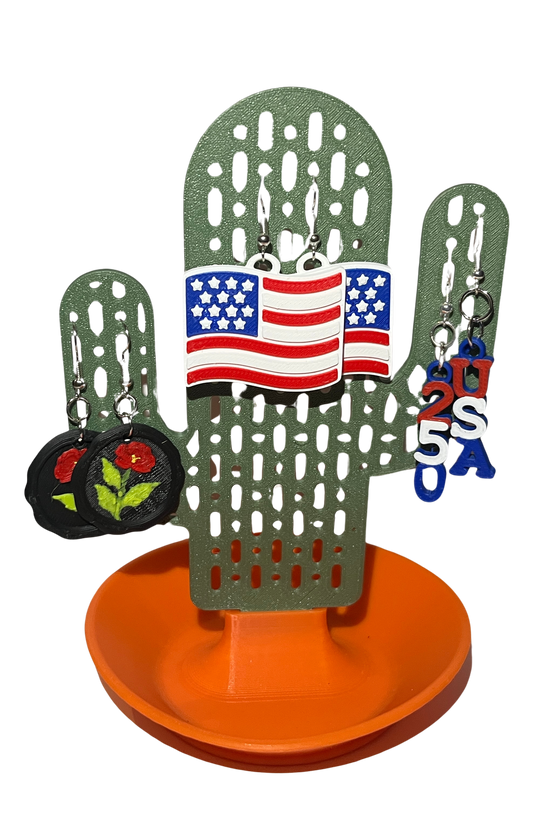 "CELEBRATE" 3D Printed Hypoallergenic Earring Set