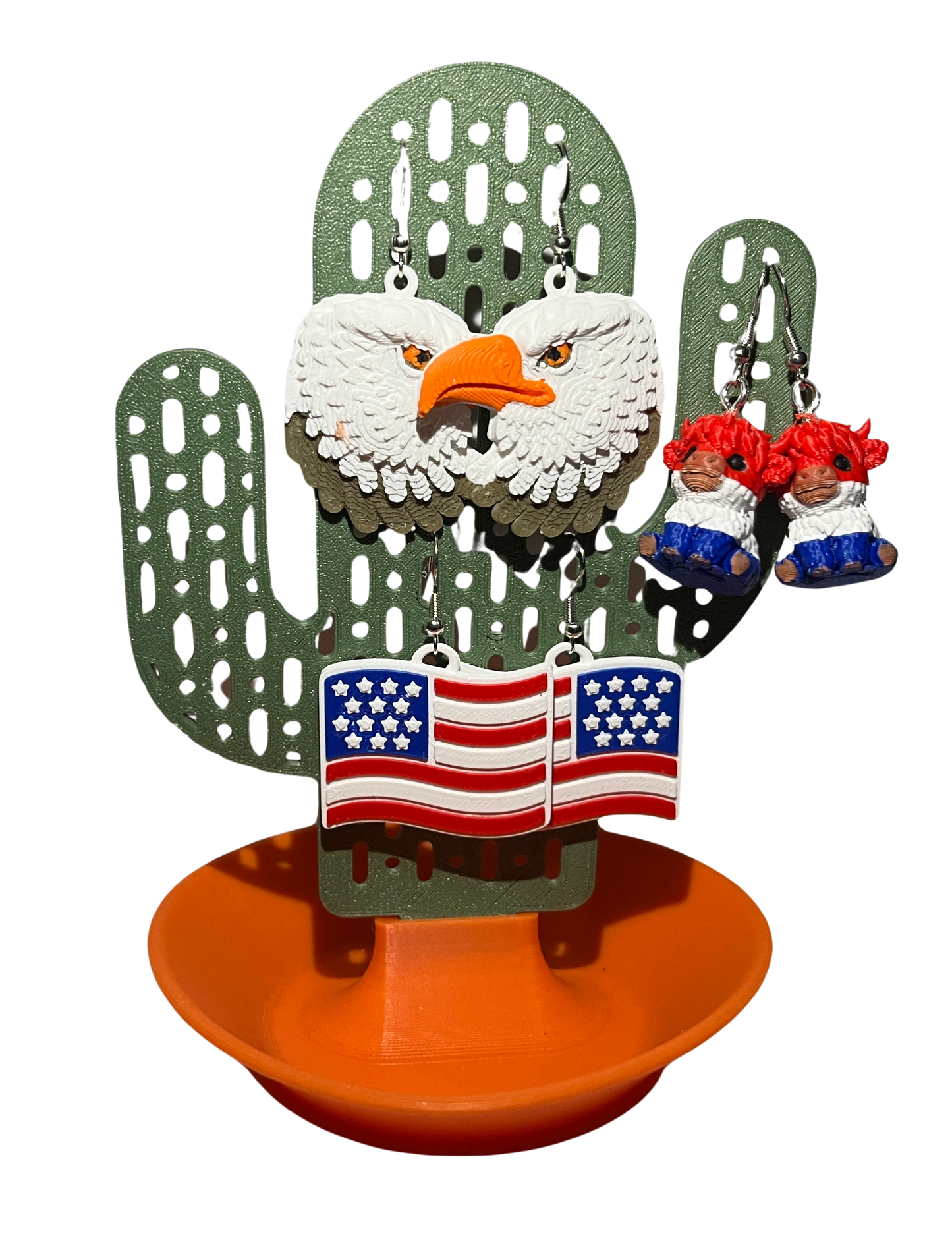 "PROUD" 3D Printed Hypoallergenic Earring Set