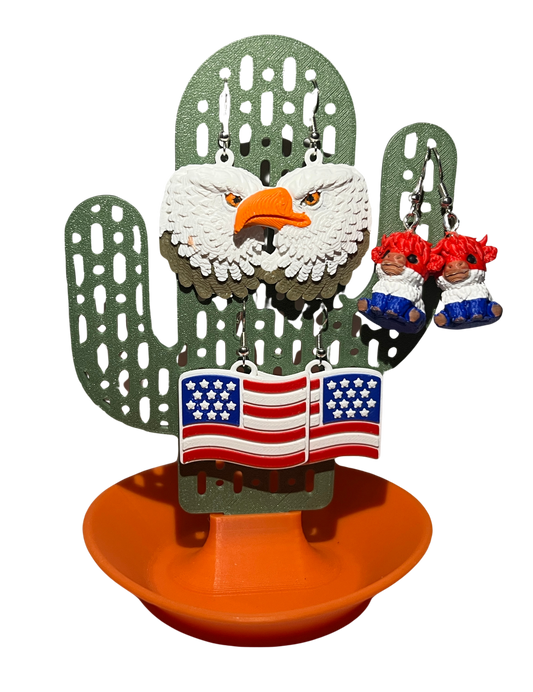 "PROUD" 3D Printed Hypoallergenic Earring Set