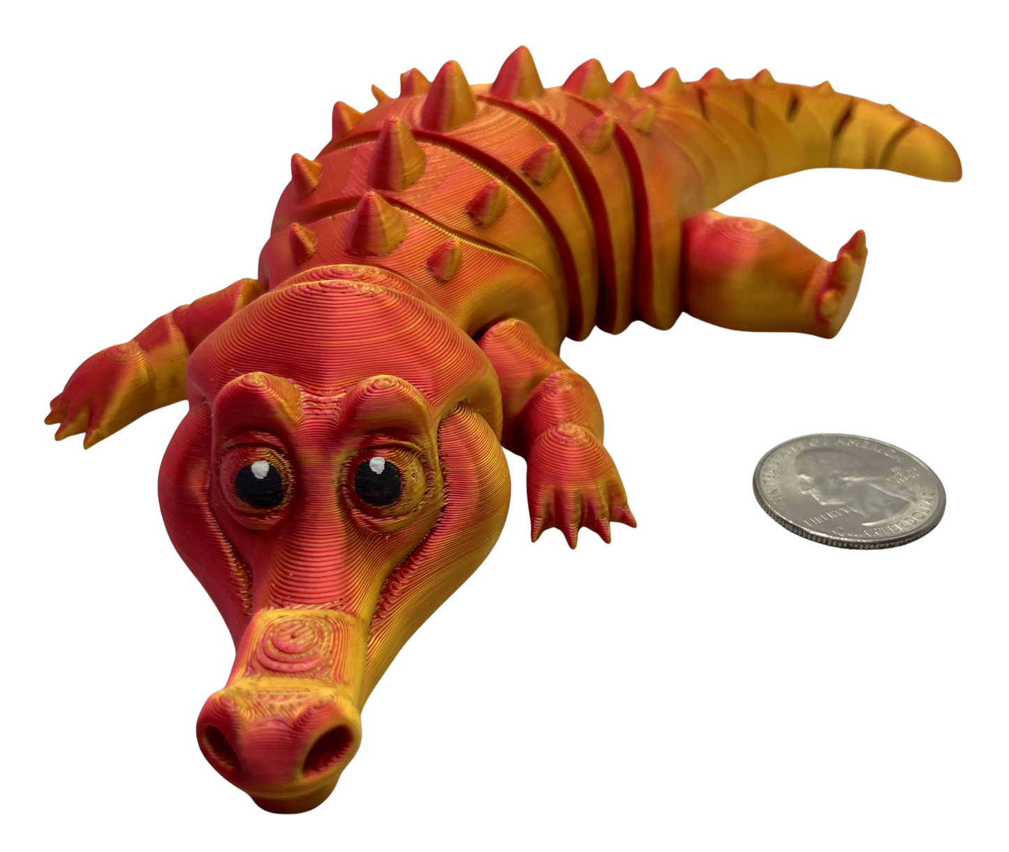 "CYLE" 3D Printed PLA Crocodile Fidget Toy