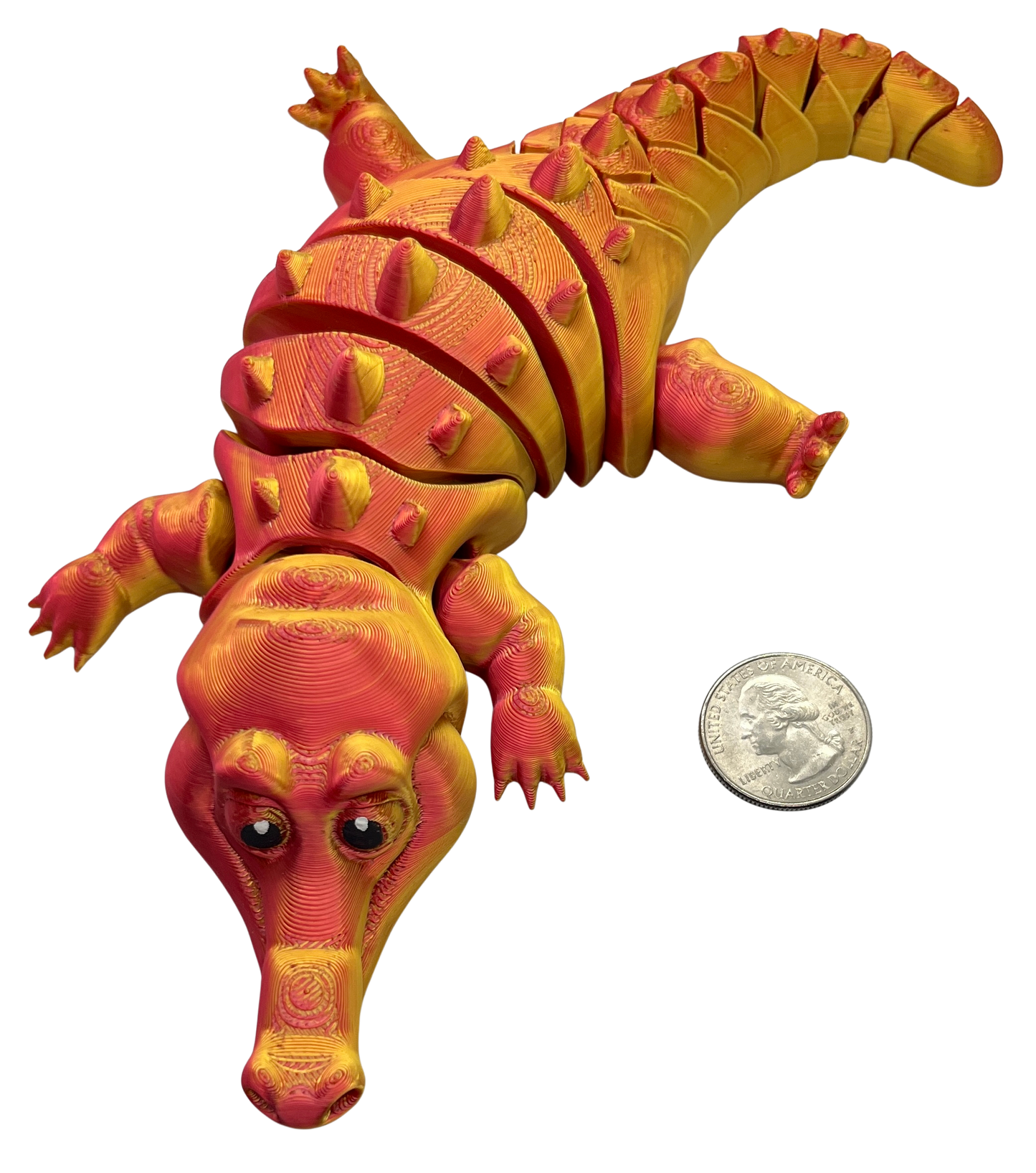 "CYLE" 3D Printed PLA Crocodile Fidget Toy