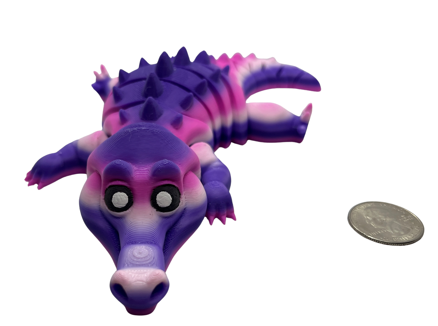 "CORA" 3D Printed PLA Crocodile Fidget Toy