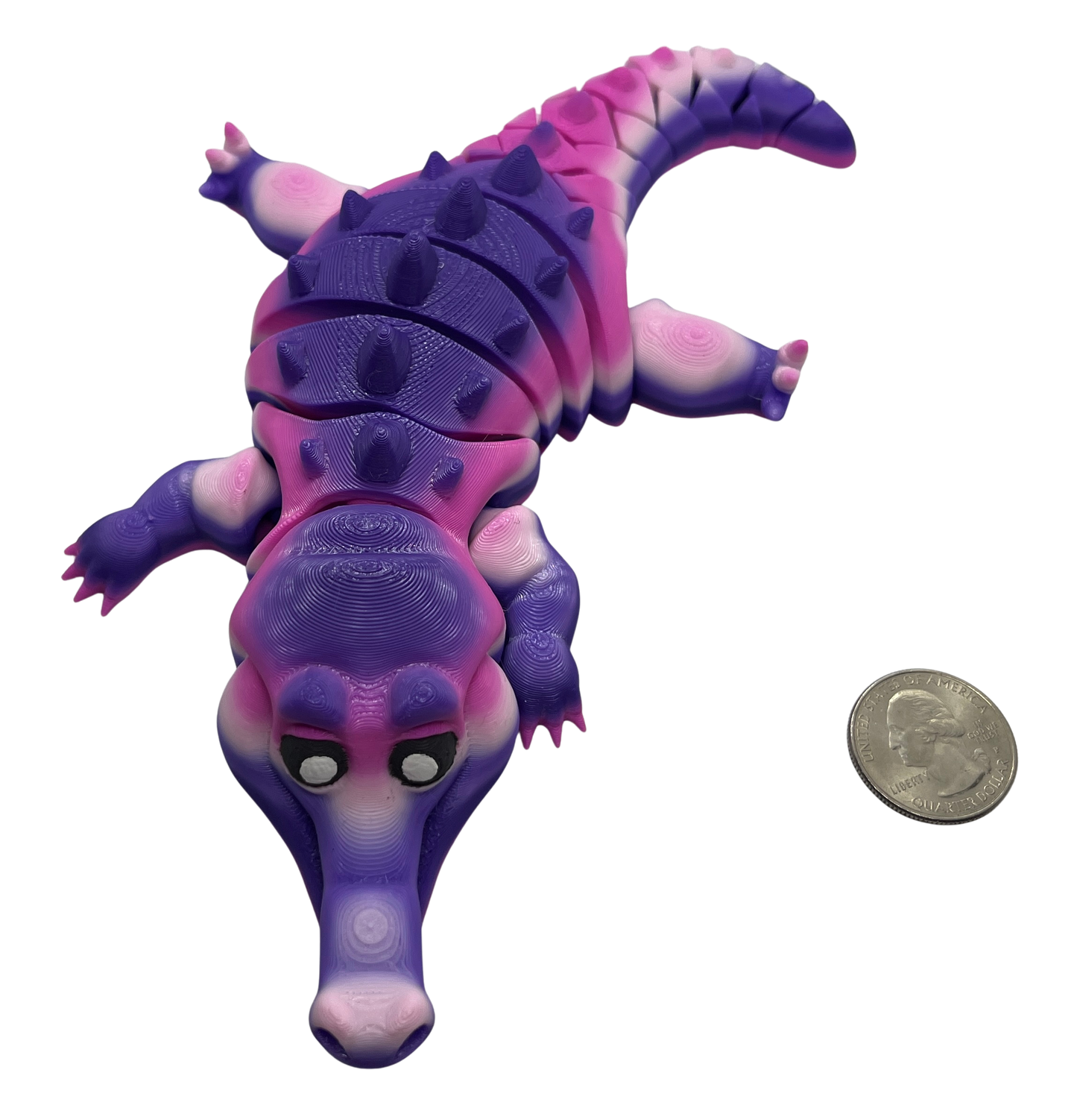 "CORA" 3D Printed PLA Crocodile Fidget Toy