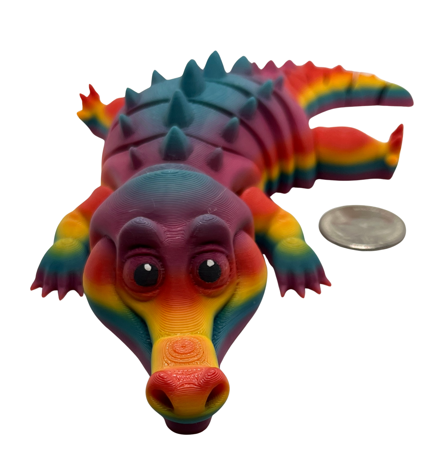 "CORA" 3D Printed PLA Crocodile Fidget Toy