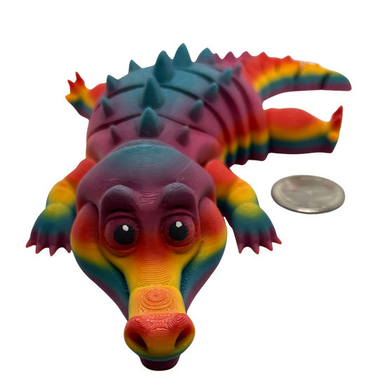 "CORA" 3D Printed PLA Crocodile Fidget Toy