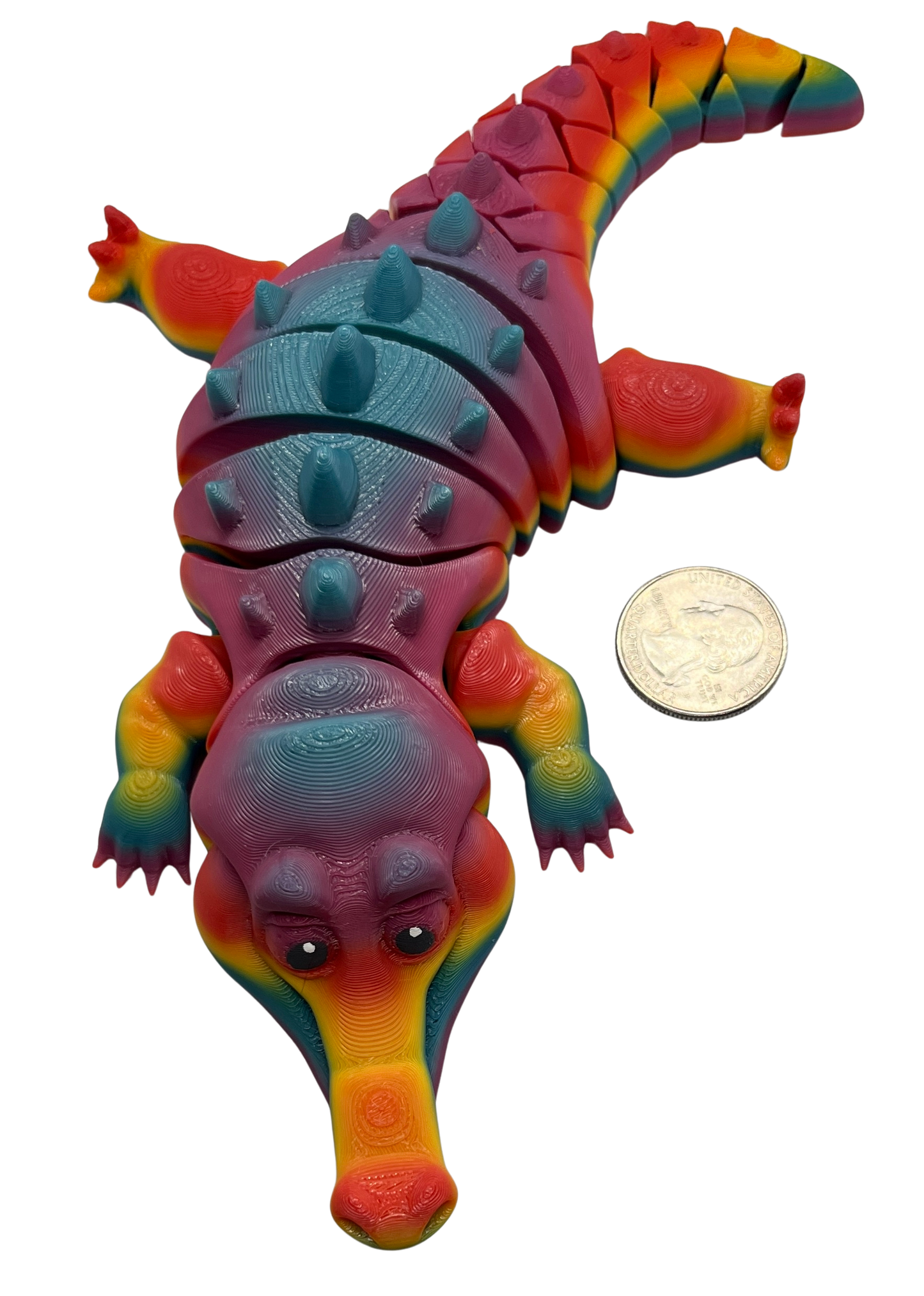 "CORA" 3D Printed PLA Crocodile Fidget Toy