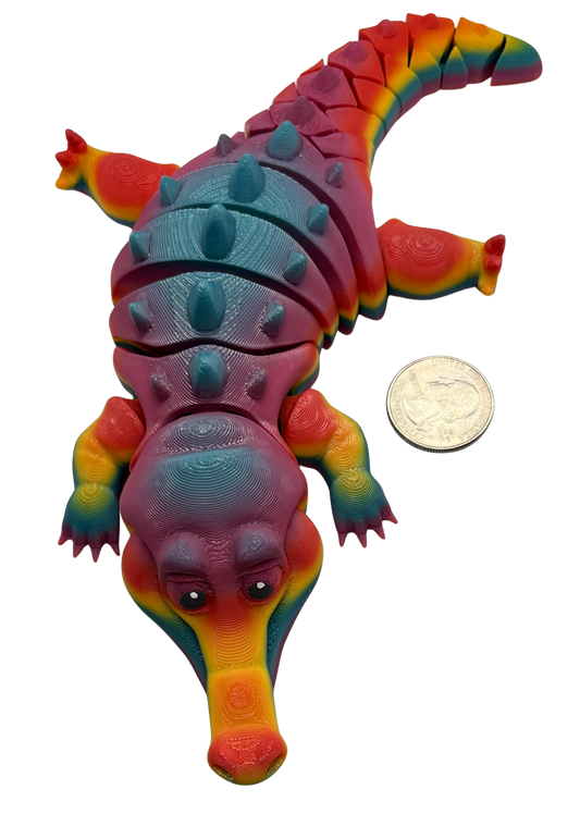"CORA" 3D Printed PLA Crocodile Fidget Toy