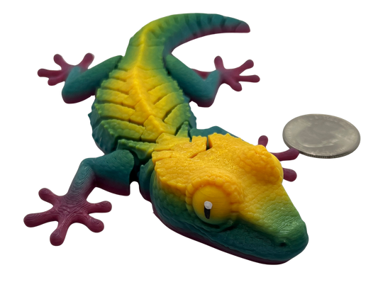 "GRETTA" 3D Printed PLA Gecko Fidget Toy