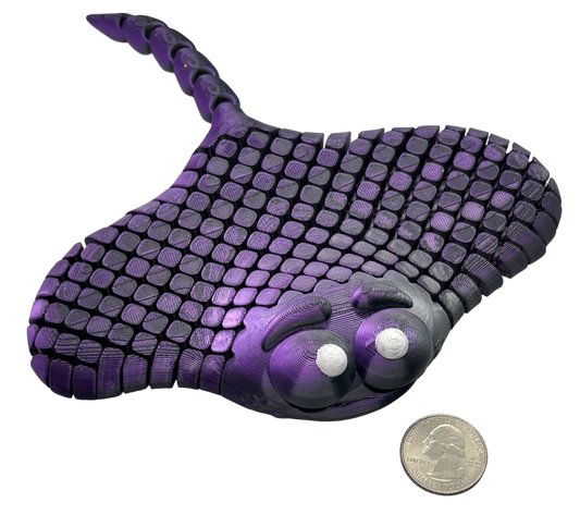 "STELLA" 3D Printed PLA Stingray Fidget Toy