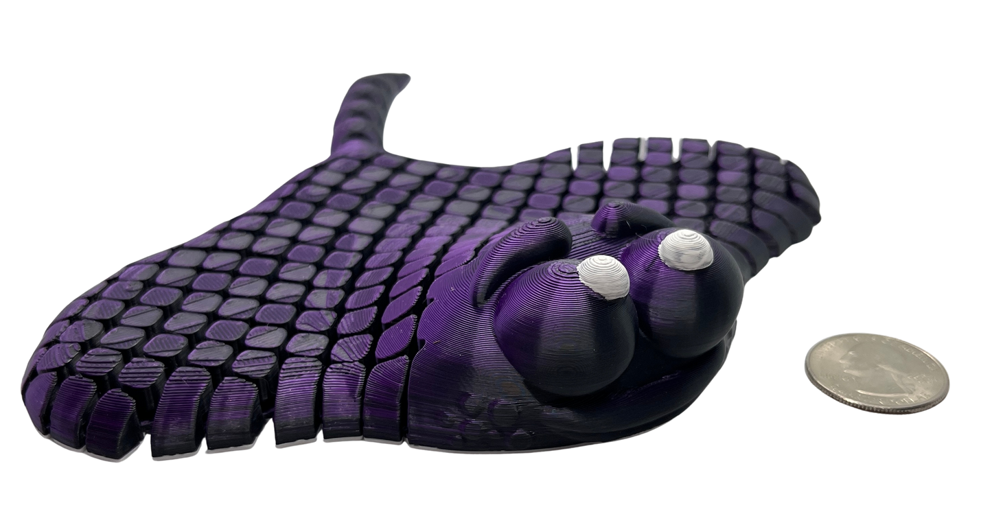 "STELLA" 3D Printed PLA Stingray Fidget Toy