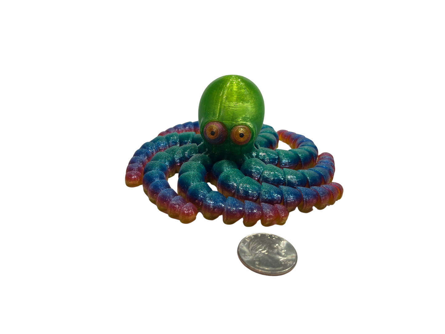 "OLIVER" 3D Printed PLA Octopus Fidget Toy