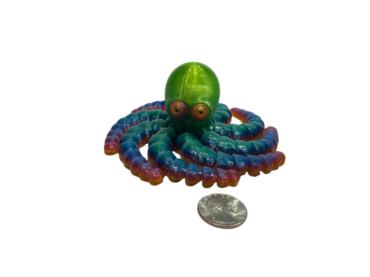 "OLIVER" 3D Printed PLA Octopus Fidget Toy