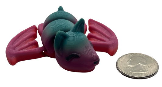 "BELLA" 3D Printed PLA Bat Fidget Toy