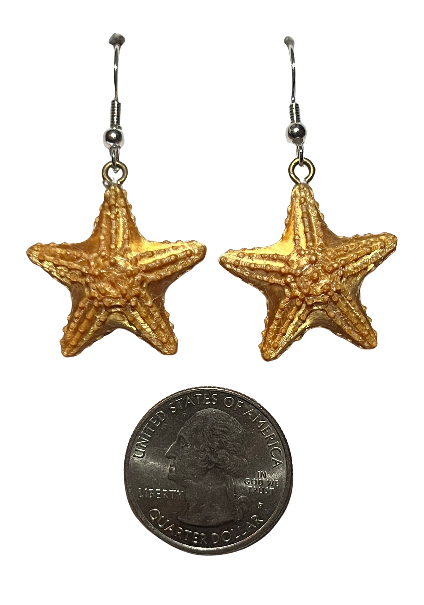 3D Printed Hypoallergenic Earrings "STARFISH"