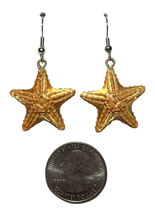 3D Printed Hypoallergenic Earrings "STARFISH"