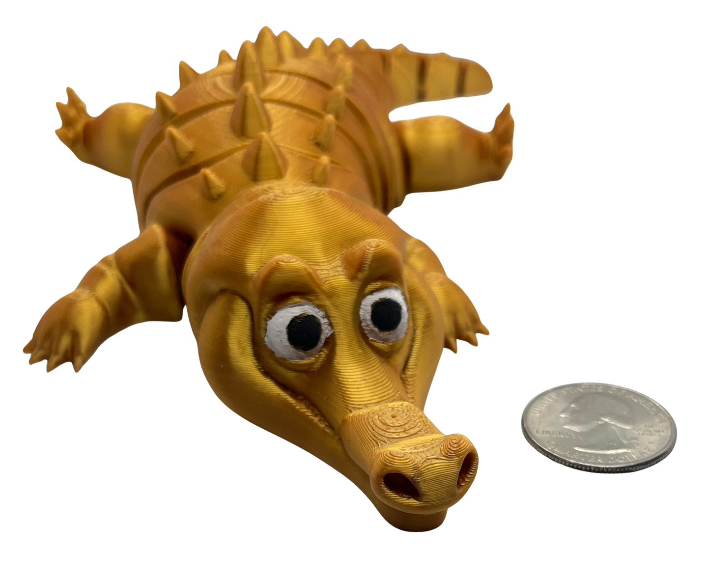 "CYLE" 3D Printed PLA Crocodile Fidget Toy