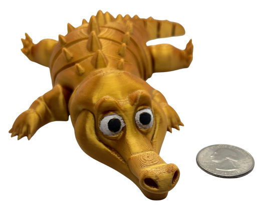 "CYLE" 3D Printed PLA Crocodile Fidget Toy